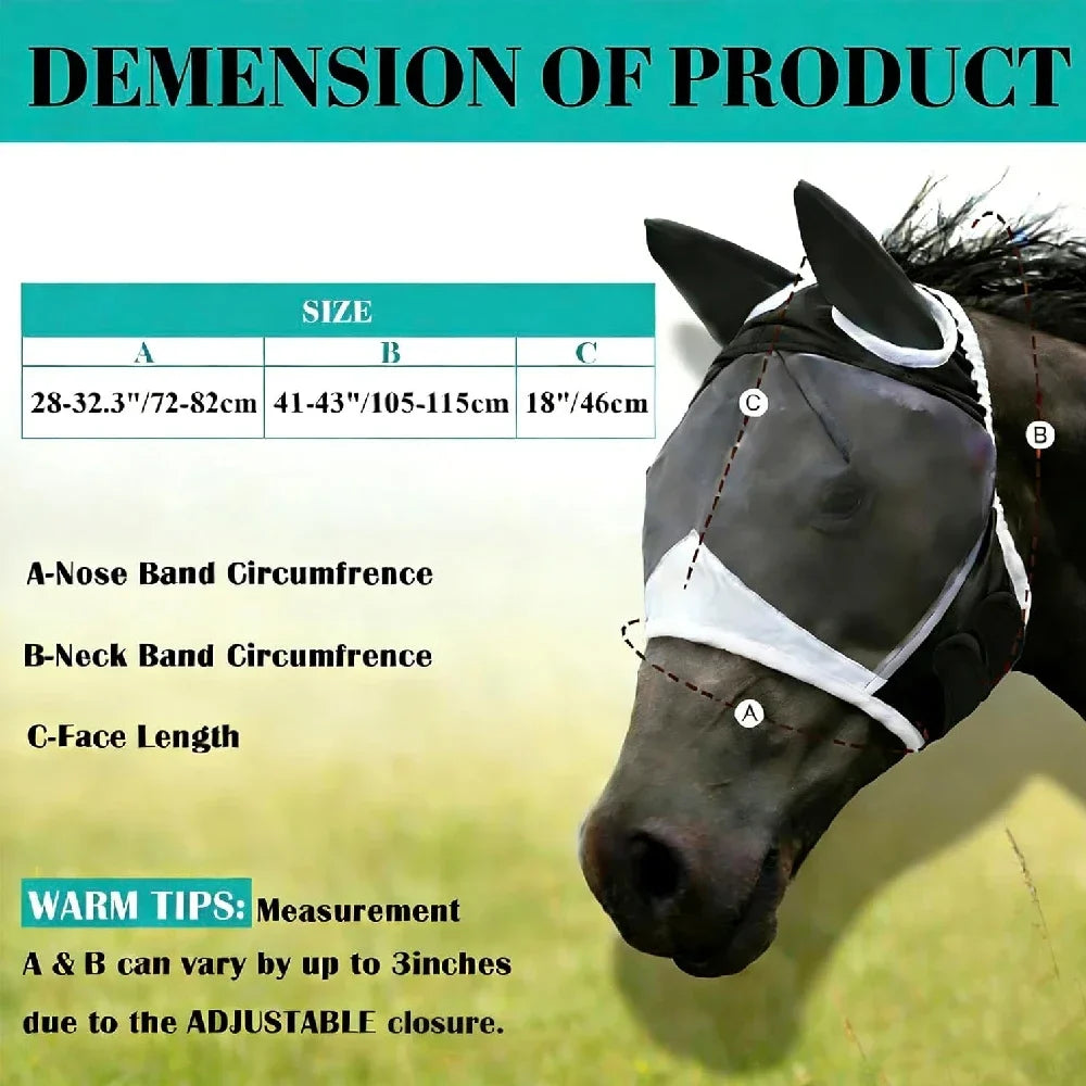 Anti-mosquito Horse Hood, Multi-size - ProPawPet.com