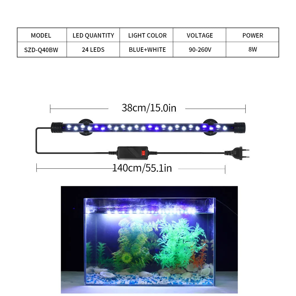 90-260V Aquarium Light LED Waterproof Fish - ProPawPet.com