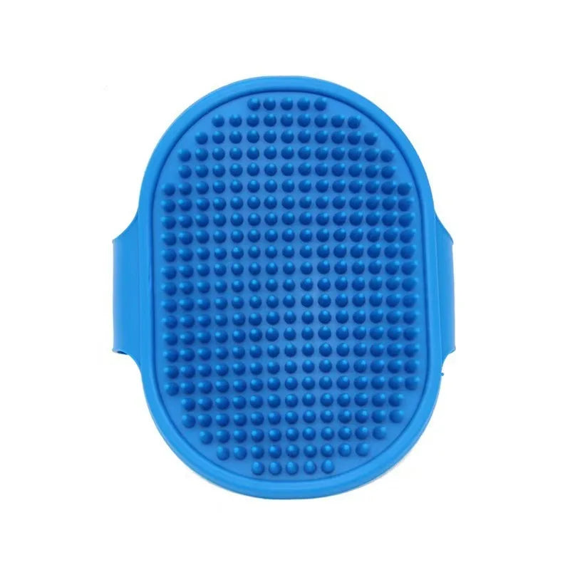Silicone Dog & Cat Bath Brush Soft Rubber Massage Grooming Comb – 5 Colors