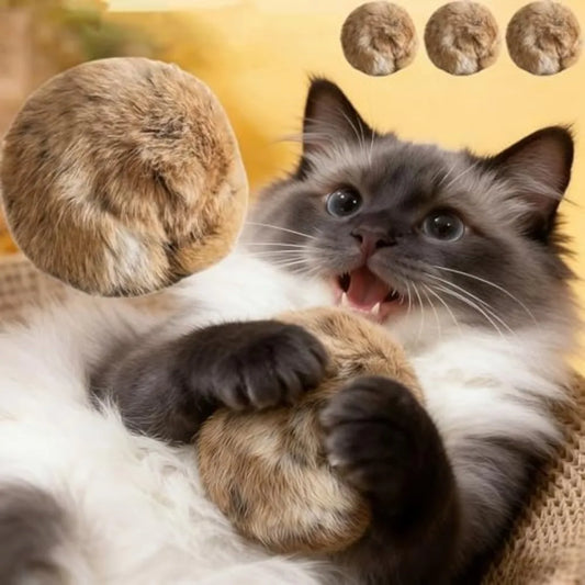 New Rabbit Fur Cat Ball Durable Soft Fluffy - ProPawPet.com