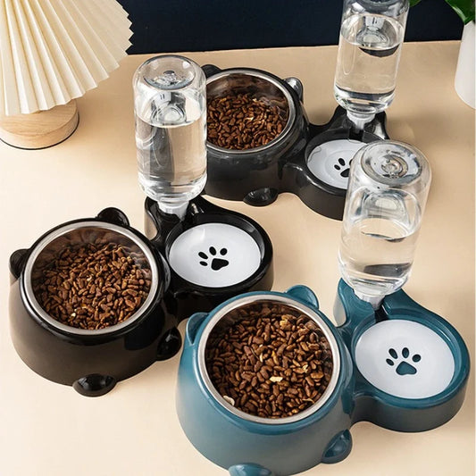 Automatic Pet Food Feeder and Water Dispenser