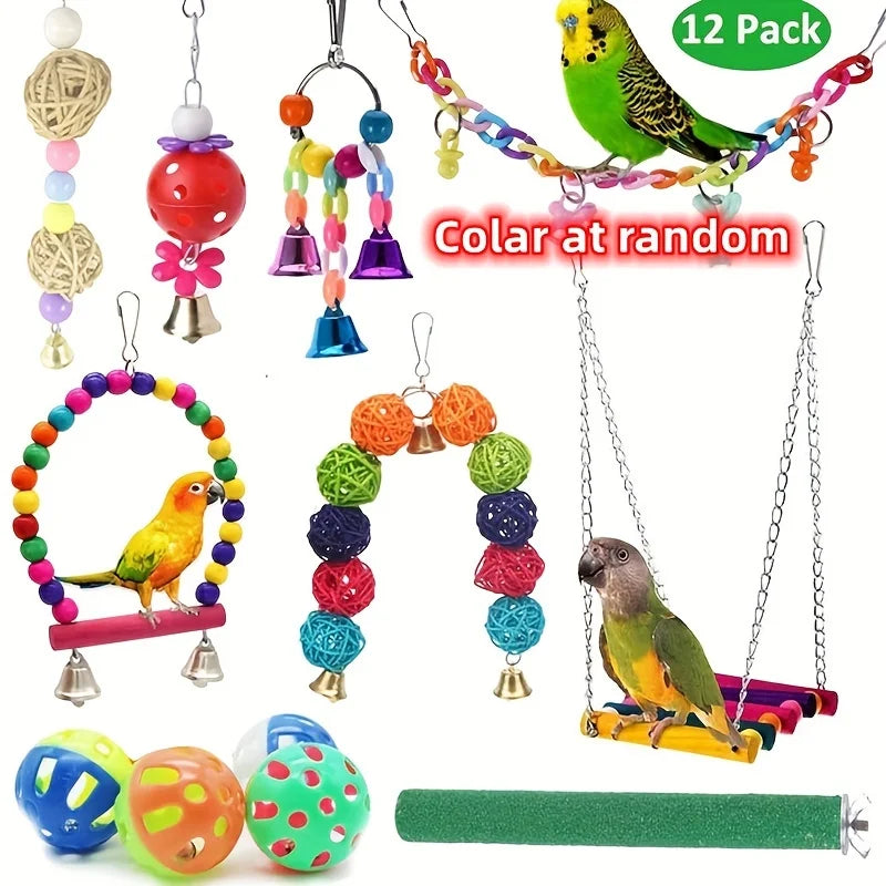 Wood Pack Bird Plaything Cage