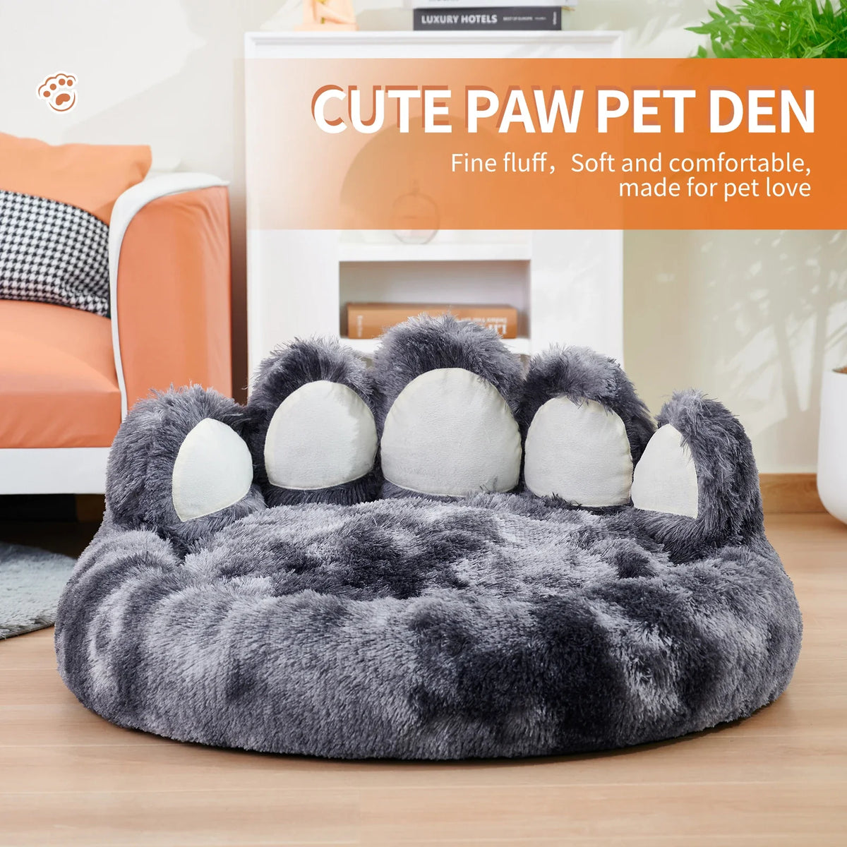 Cozy Comfy Pet Dog Bed Paw Shape Warm Dog - ProPawPet.com