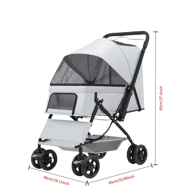 Premium Pet Stroller With Large Space, - ProPawPet.com