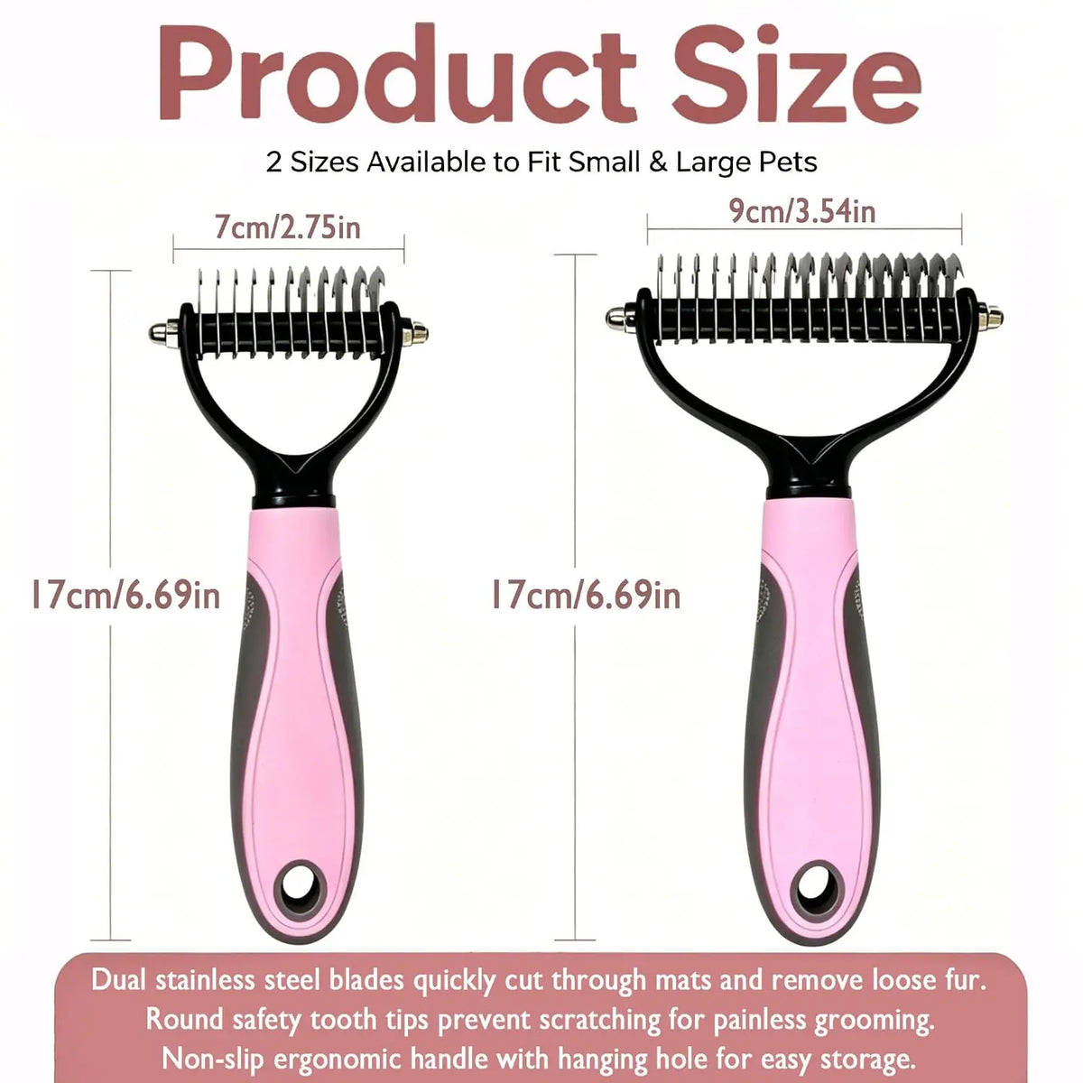 Double Sided Pet Grooming Brush for - ProPawPet.com