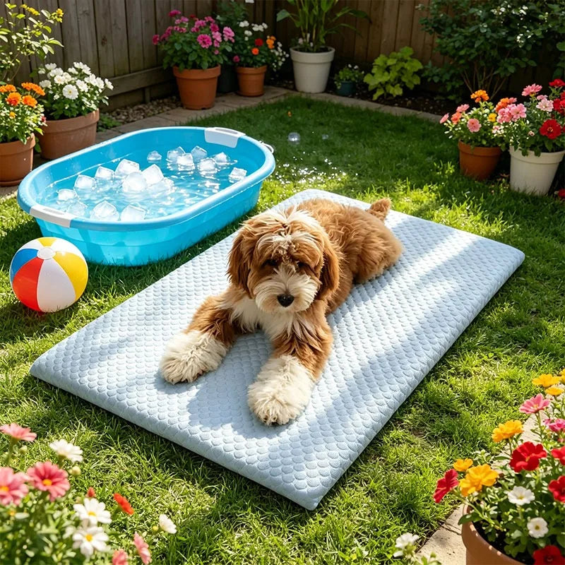 Breathable Thick Ice Silk Cooling Pet Mat - ProPawPet.com