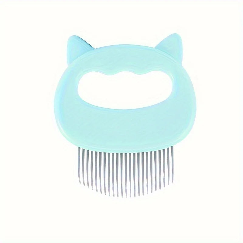 Pet Hair Removal Massaging Shell Comb Soft Deshedding Grooming Brush