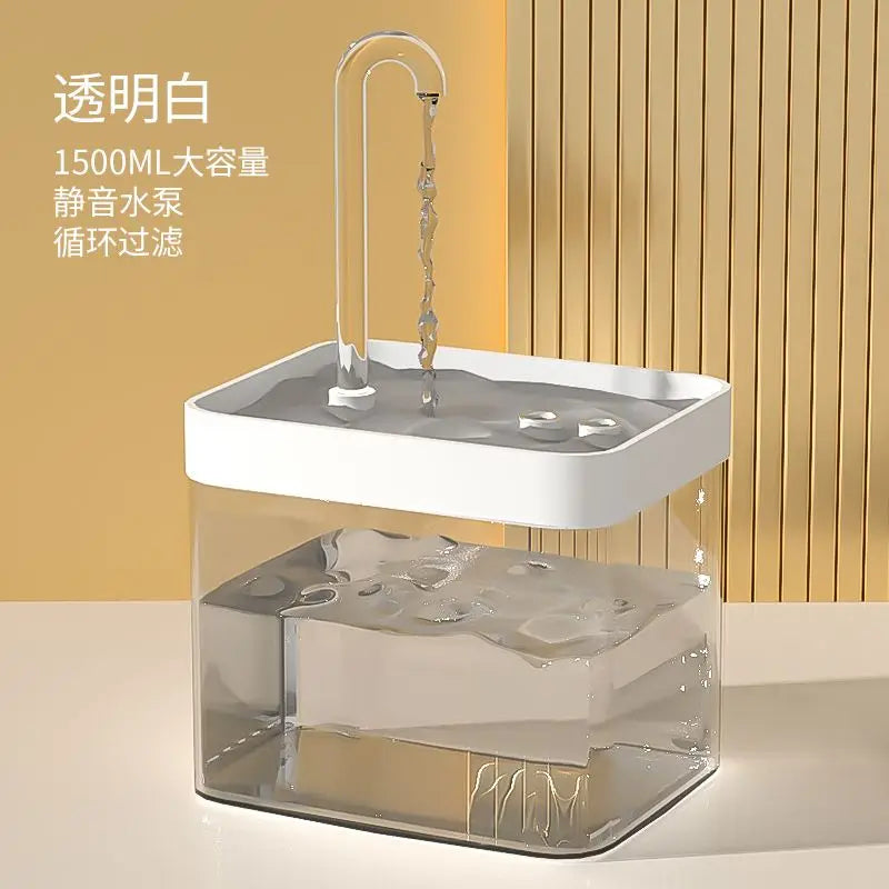Fully Transparent 1.5L Automatic Cat Water - ProPawPet.com