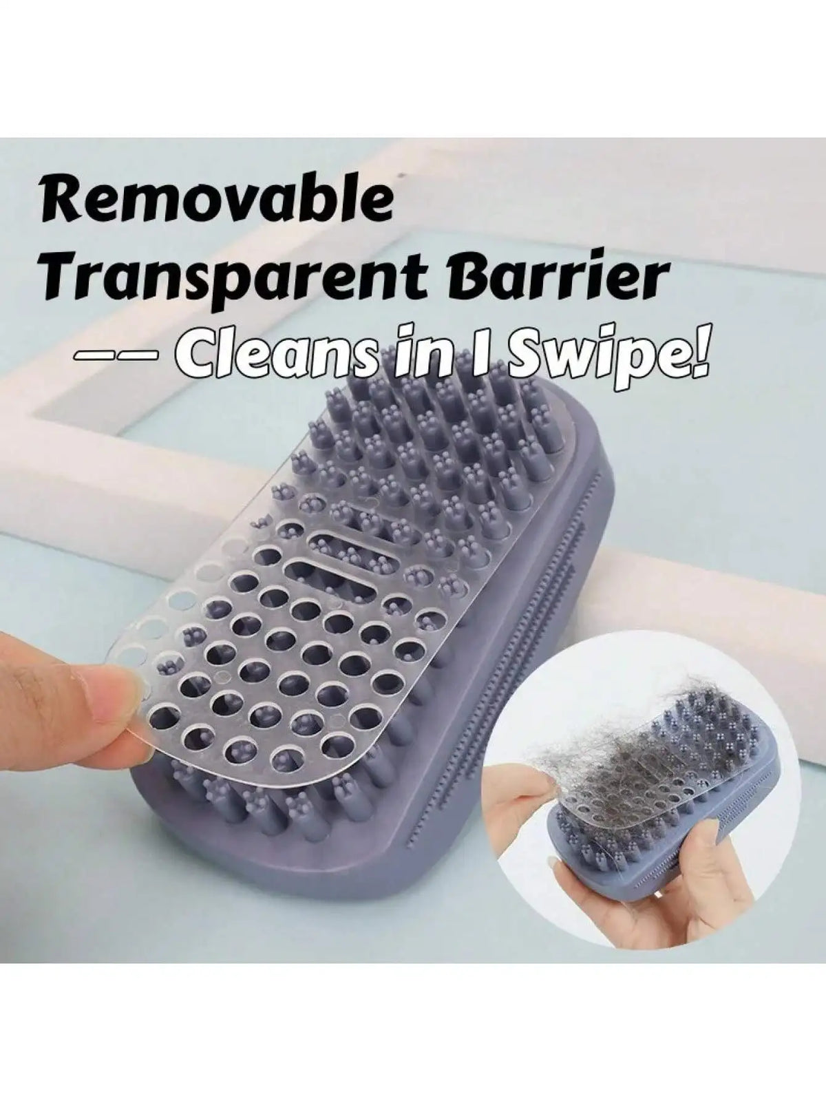 1Pc 3-Head Silicone Bath Massage Brush with - ProPawPet.com