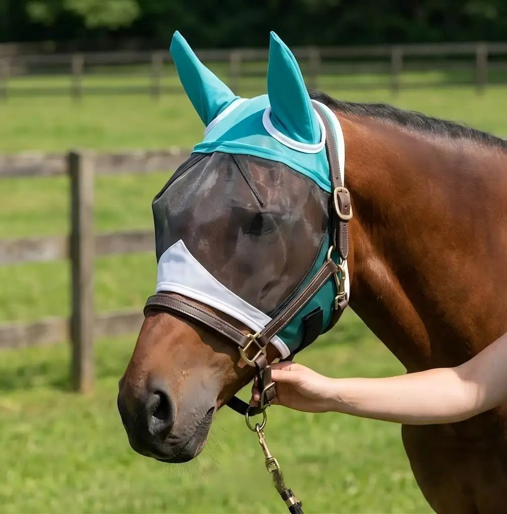 Horse Fly Mask with Ears, Anti-UV Breathable - ProPawPet.com