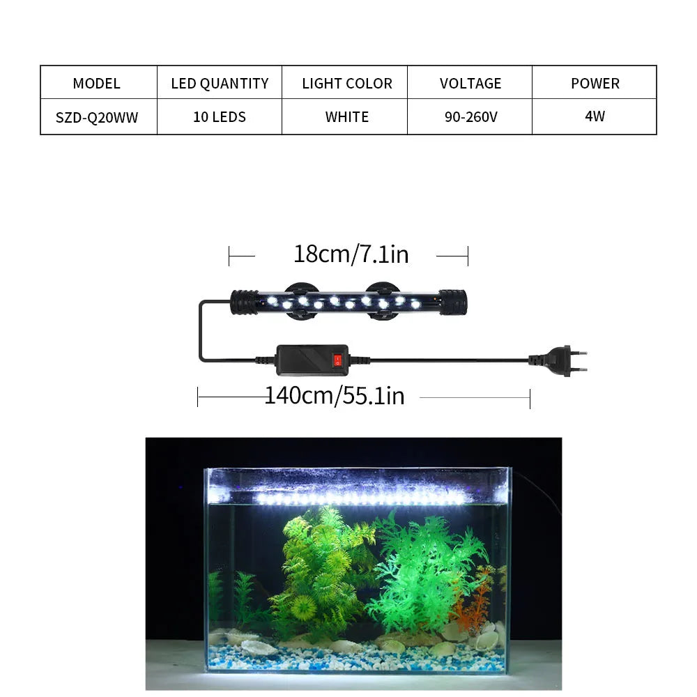 90-260V Aquarium Light LED Waterproof Fish - ProPawPet.com