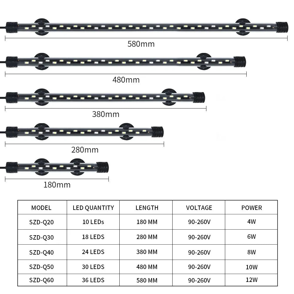 90-260V Aquarium Light LED Waterproof Fish - ProPawPet.com