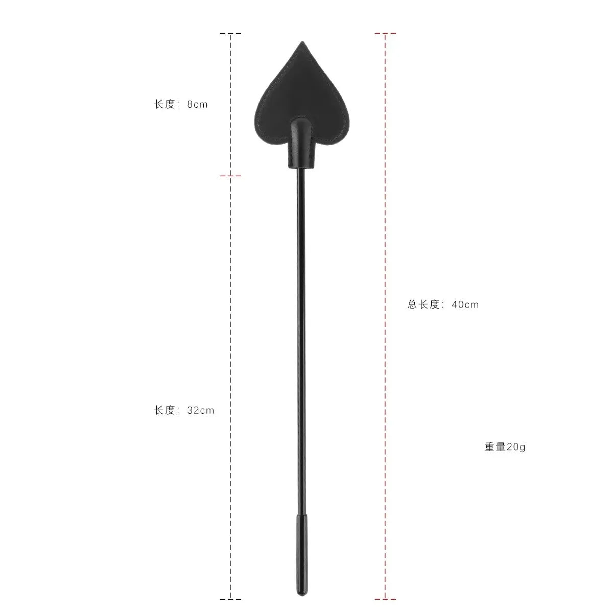 40cm Resin Handle PU Leather Riding Paddles - ProPawPet.com