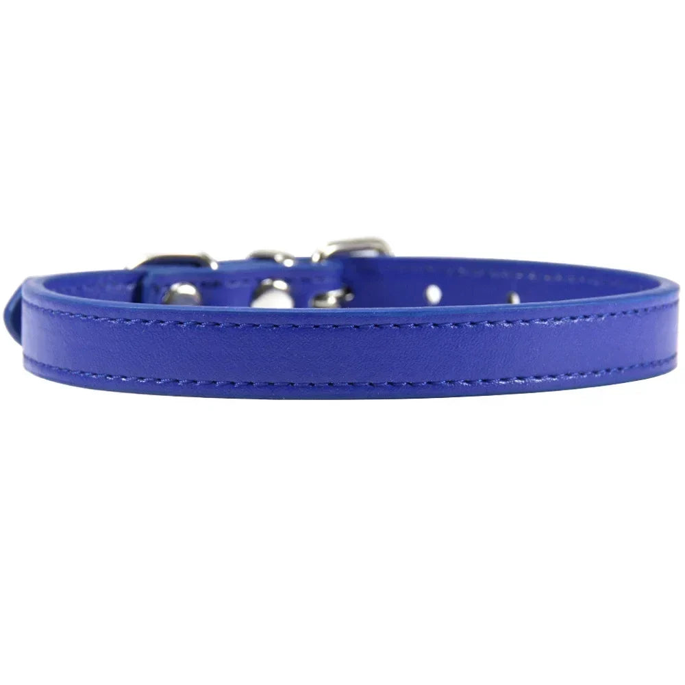 Colorful Leather Puppy Cat Collar Cute - ProPawPet.com