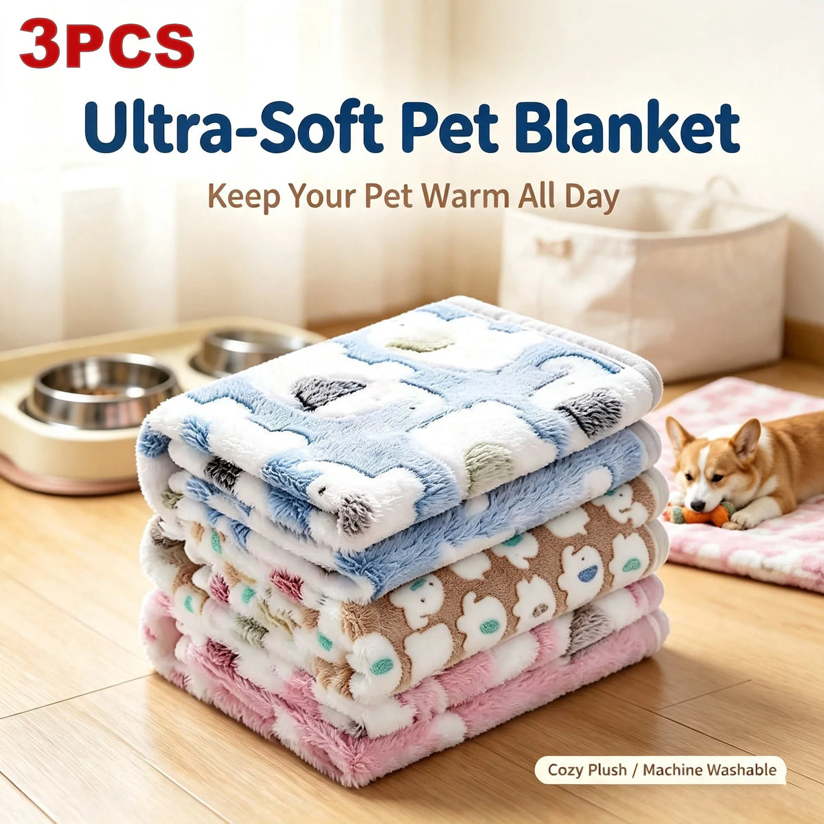 Super Soft Fluffy Fleece Dog Blankets - ProPawPet.com