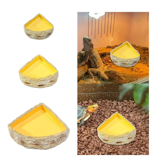 Reptile Water Bowl Reptile Feeder Decorative - ProPawPet.com