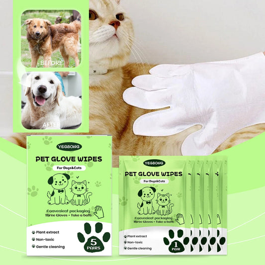 YEGBONG Pet Wash Free Cleaning Gloves Cat - ProPawPet.com
