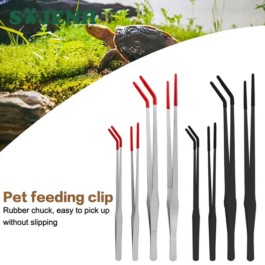 Stainless Steel Reptile Feeding Tongs With - ProPawPet.com