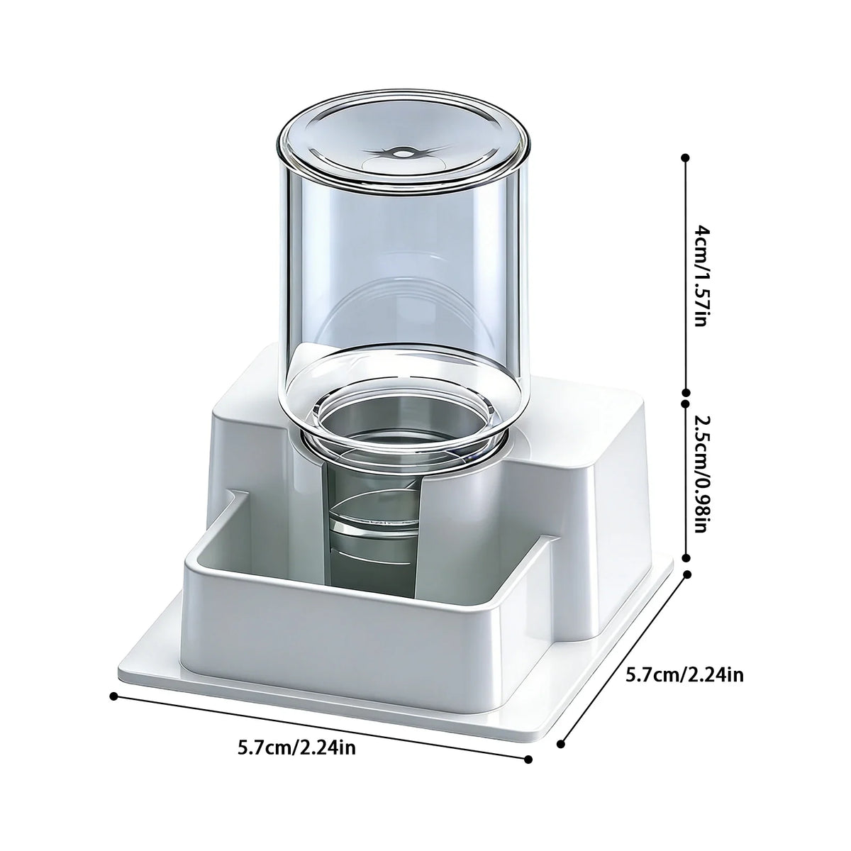 Anti-slip Base Reptiles Water Feeder – Reptile Bowls & Feeders