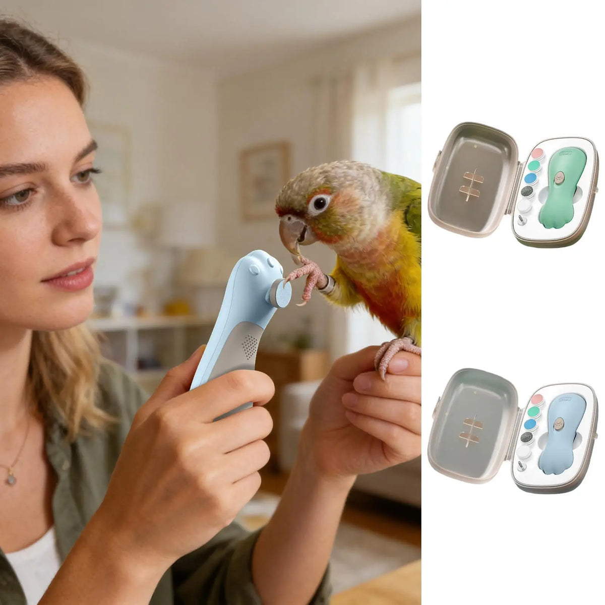 Pet Nail Grinder for Birds Low-Noise with 6 - ProPawPet.com