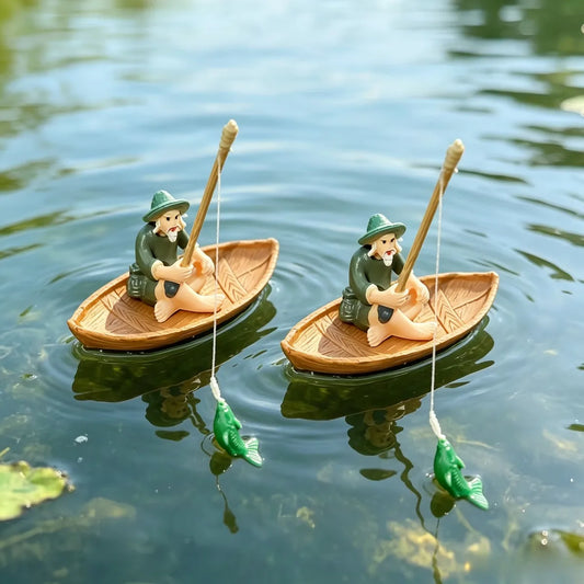2 Old man + 2 Fish + 2 Decorative Boat, Old - ProPawPet.com