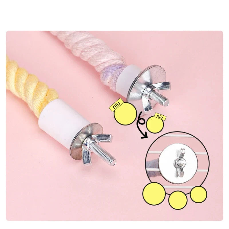 Bird Rope Perches Gradient Colorful Bendable - ProPawPet.com