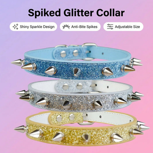 Punk Style Rivet Pet Collar Lead Adjustable - ProPawPet.com
