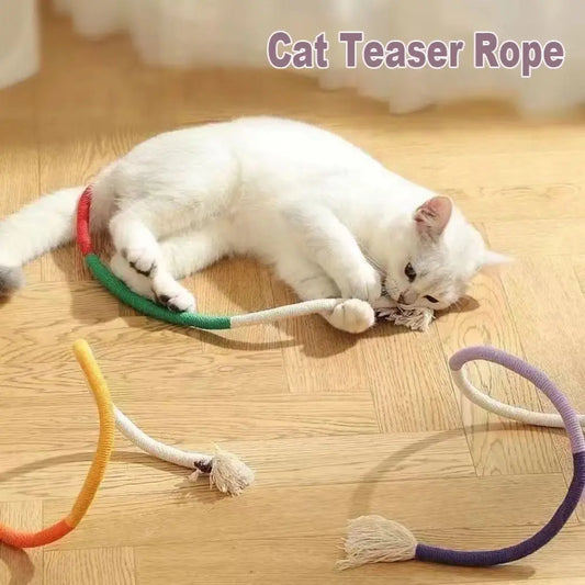Fun Cotton Rope Cat Teaser Rope Relieve - ProPawPet.com