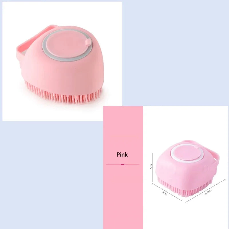 Soft Silicone Dog Bathing Grooming Brush Pet Massage Shampoo – Dog Supplies