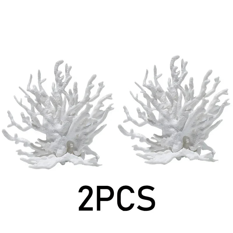 Resin Fake Coral Aquarium Decoration for Water Plant