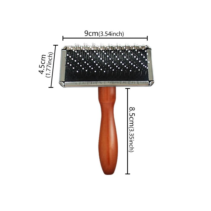 Dog Comb Solid Wood Brush Pet Hair Remover Grooming – Dog Supplies