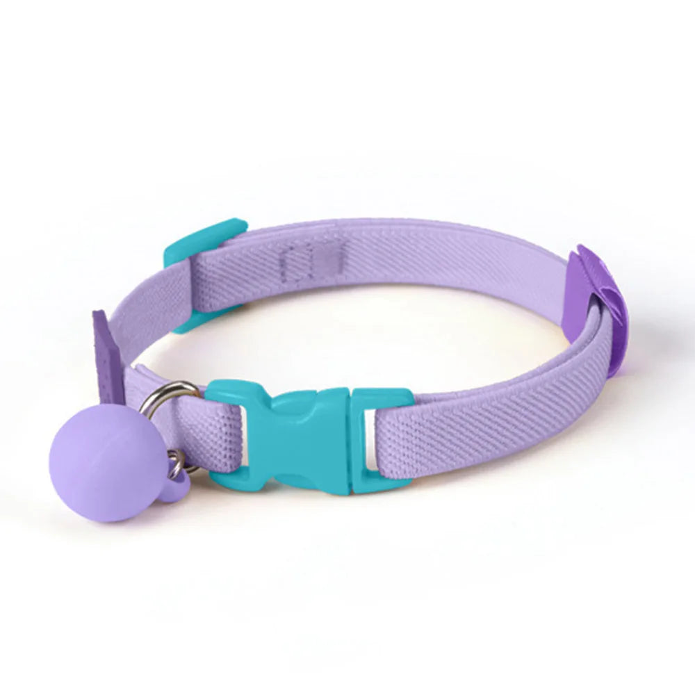 Cat Collar Elastic Webbing Puppy Necklace – Cat Supplies