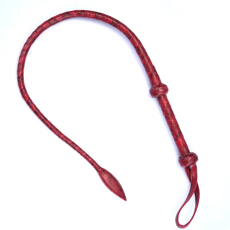 98CM Genuine Leather Horse Whip Serpentine - ProPawPet.com