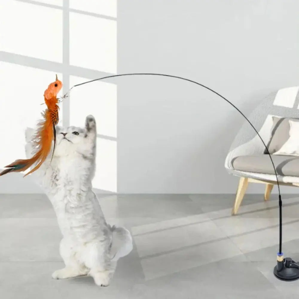 Plush Simulated Bird Cat Stick Head Cat - ProPawPet.com