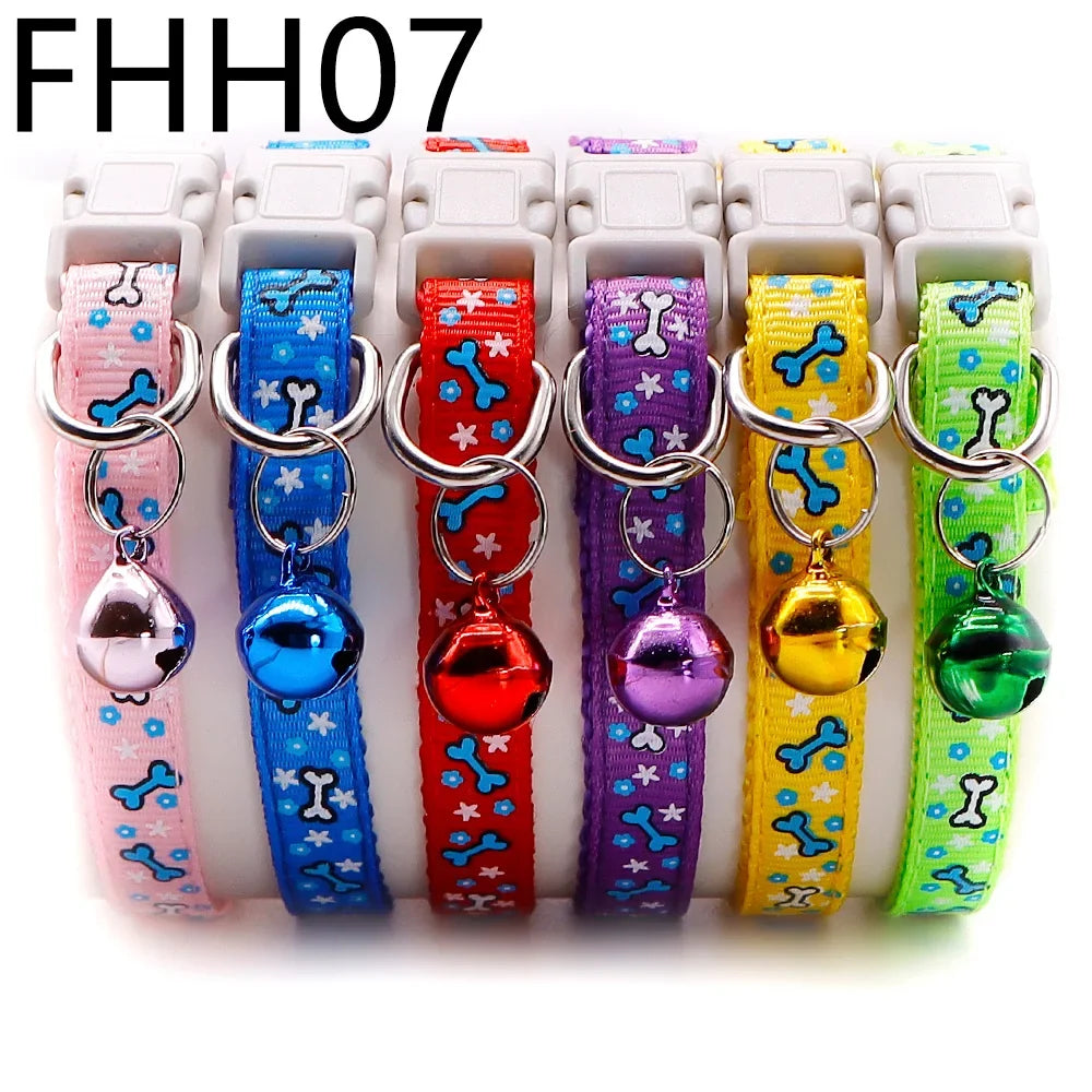 12Pcs Collars Cute with Bells Pet Necklace - ProPawPet.com