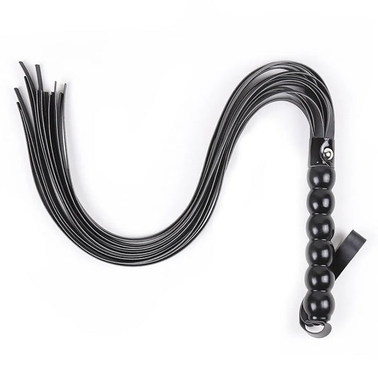 63CM PU Leather Horse Whip 6 Beads Handle - ProPawPet.com