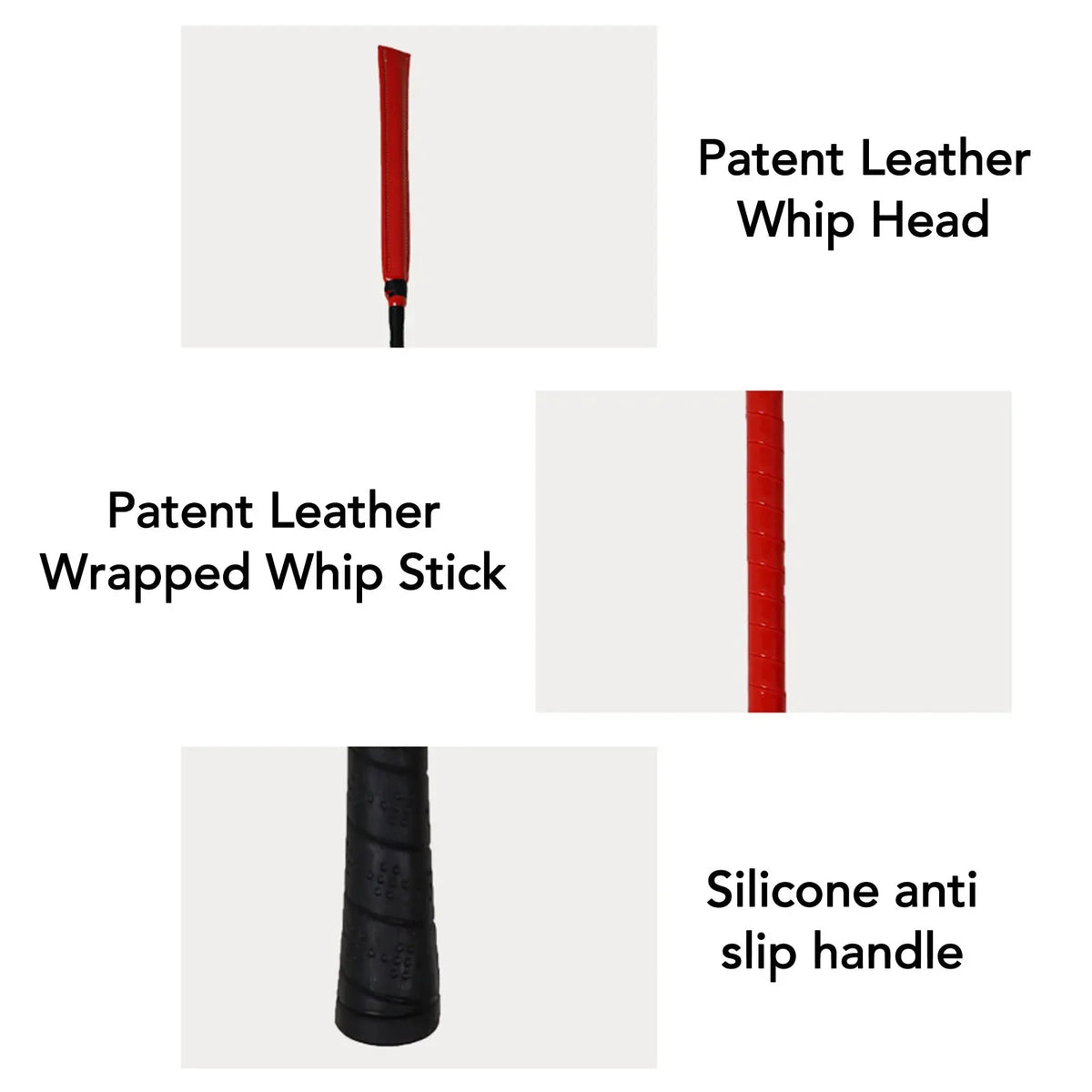 Anti Slip Silicone Handle Horse Crop Patent - ProPawPet.com