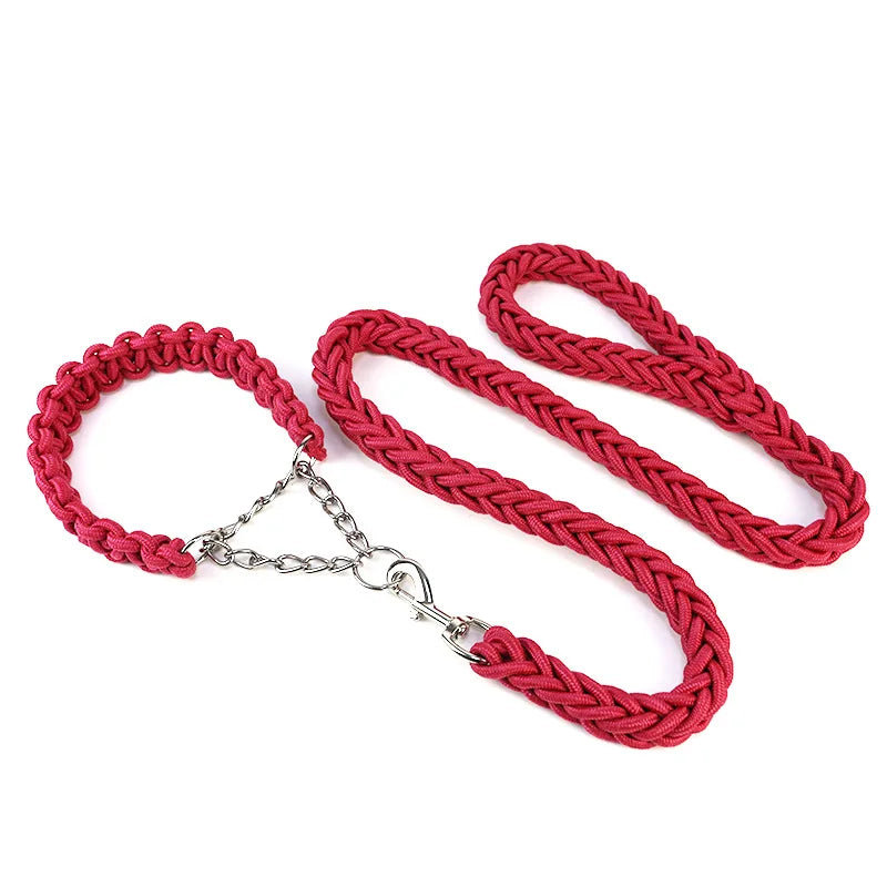 Double Strand Rope Large Dog Leashes Metal P - ProPawPet.com
