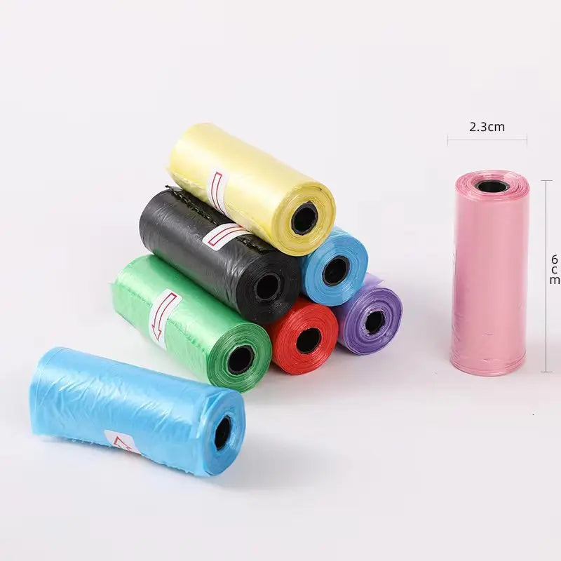 5-10Roll Pet Supplies Dog Poop Bags – 4 Colors