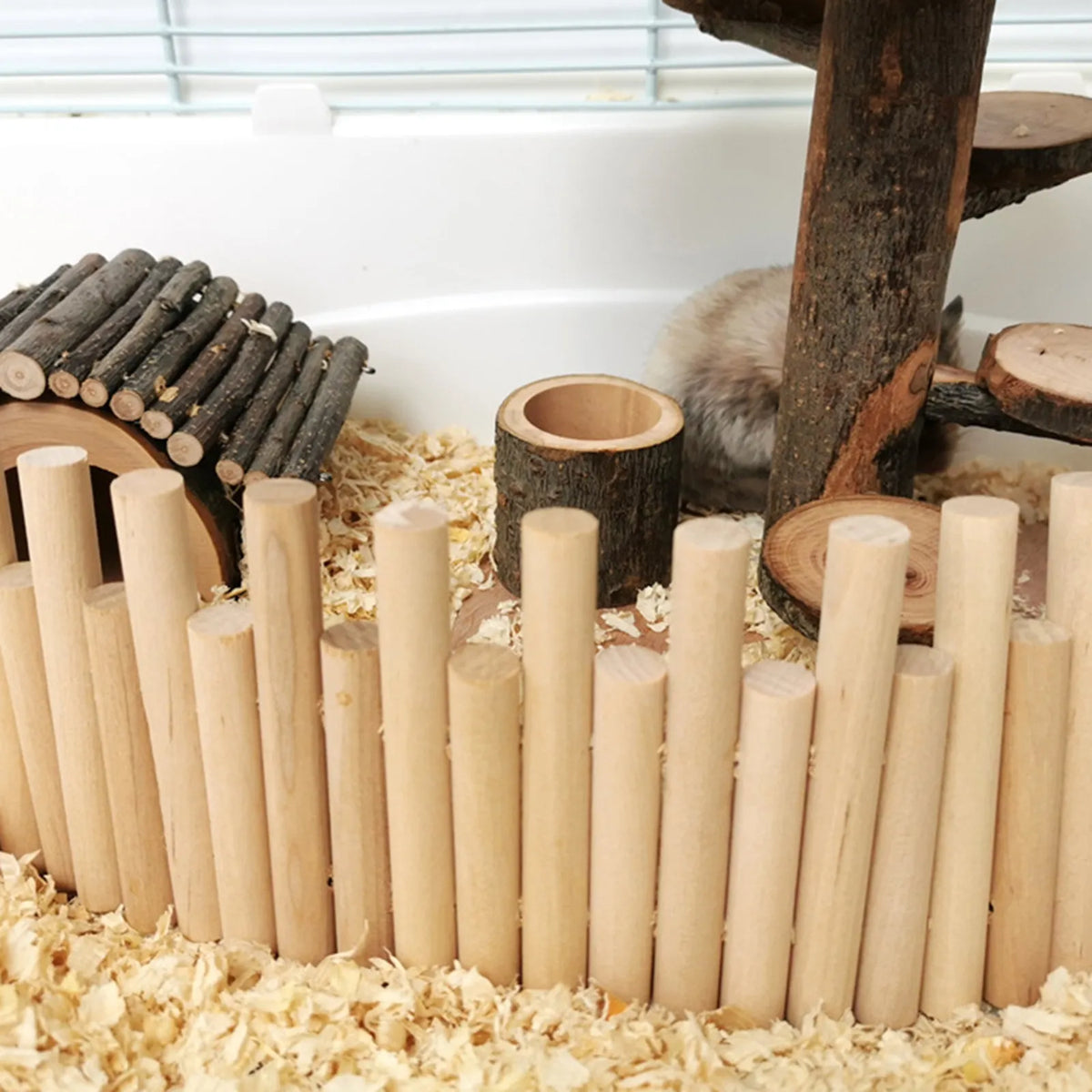 Hamster Wooden Ladder Fence Bite Resistant - ProPawPet.com