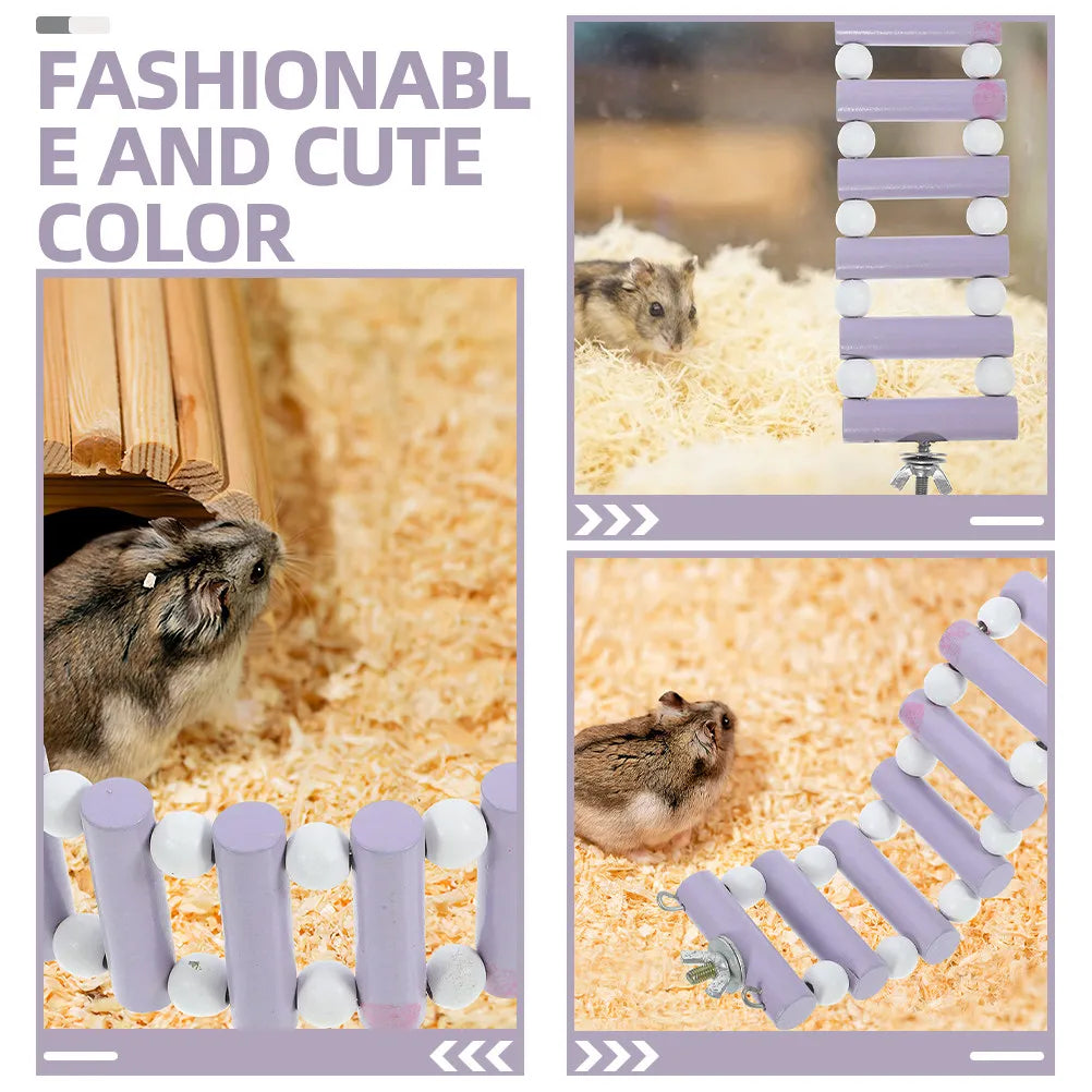 Wooden Hamster Ladder Bridge Small Animal - ProPawPet.com