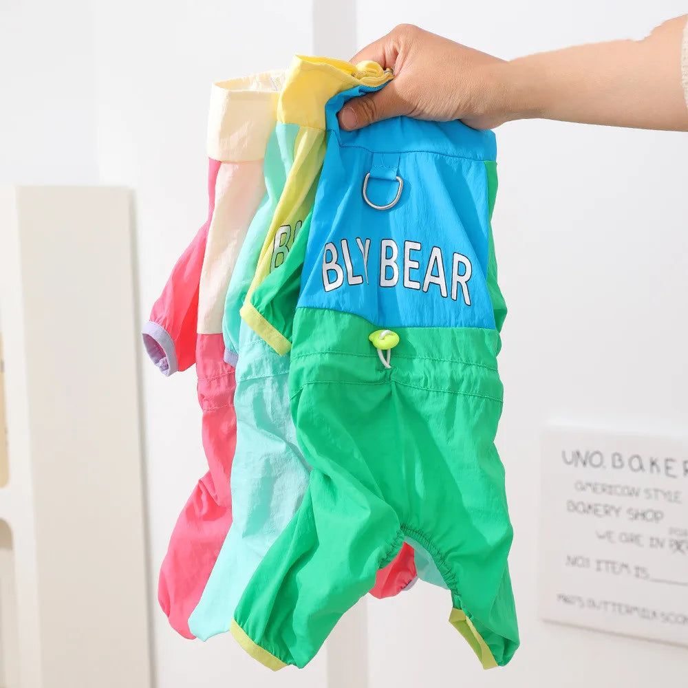 Small Dog Four Legged Windbreaker Jumpsuit - ProPawPet.com