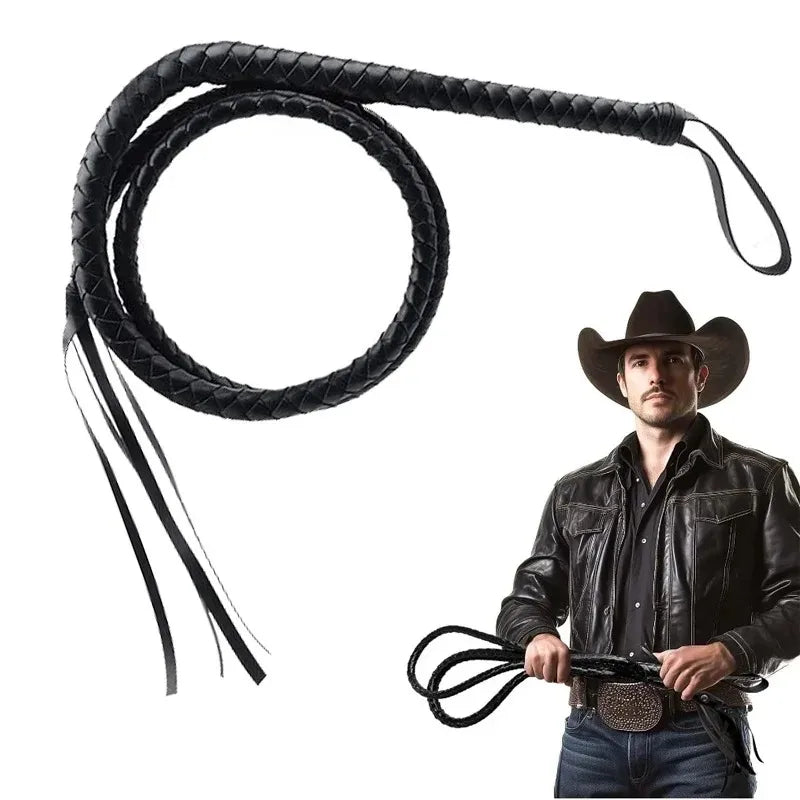 Cowboy Whip Faux Leather Vintage Ringmaster - ProPawPet.com