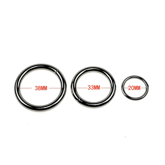 1pc 38/33/20mm Nickle plated iron O ring - ProPawPet.com