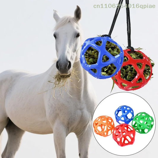 Hanging Horse Hay Feeder Net with Rope Chew - ProPawPet.com