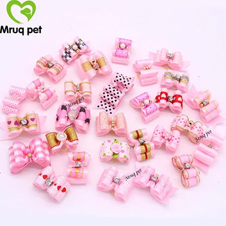 20pcs Pet Dog Cute Hair Bows with - ProPawPet.com