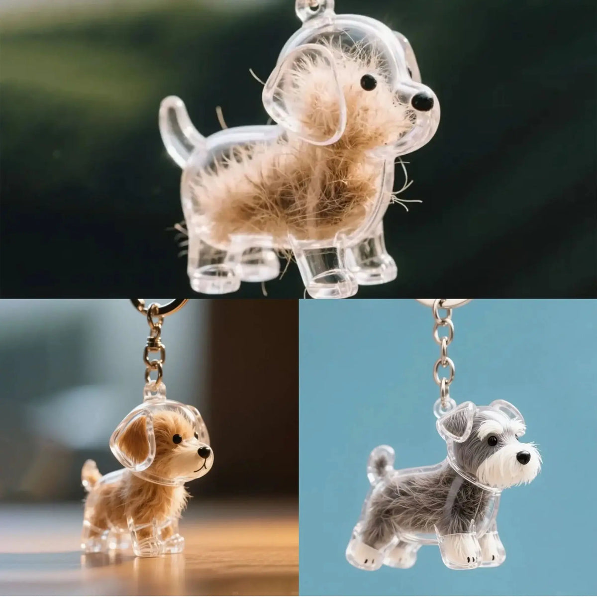 Dog Hair Storage Cute Pendant Keychain Bag - ProPawPet.com