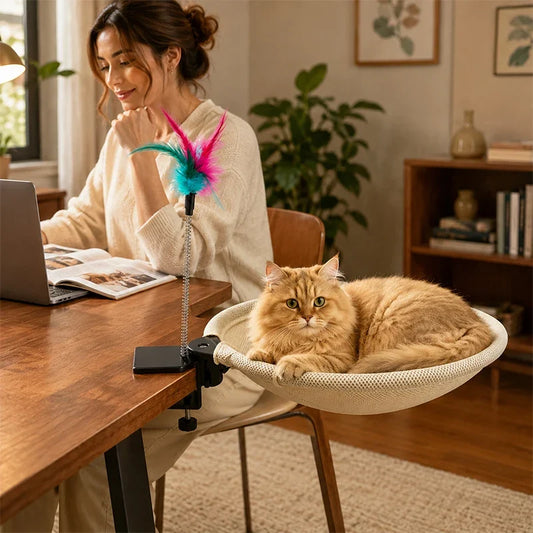 Adjustable Desk Cat Hammock, Space‑Saving - ProPawPet.com