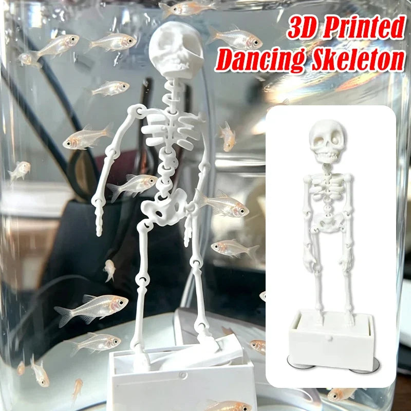 3D Printed Dancing Skeleton Aquarium Bubbler - ProPawPet.com
