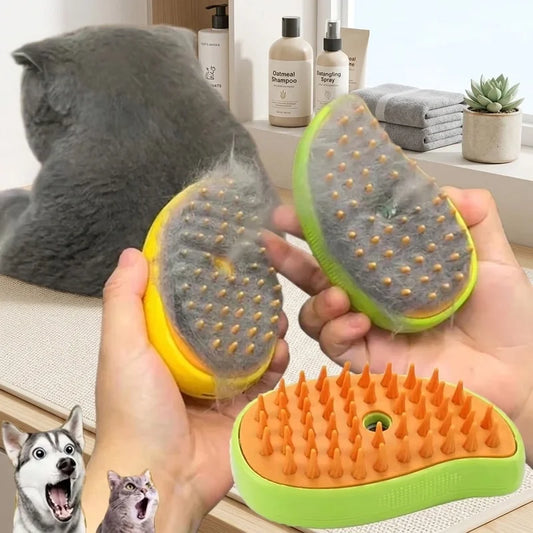 Electric Steam Brush for Cats Dogs 3 in 1 - ProPawPet.com